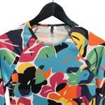Nautica Women's Rash Guard Long Sleeve Tropical Floral Print Size Small Photo 1