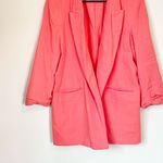 Nine West Coral Ruched Sleeve Open Front Blazer - Size: Extra Large Photo 4