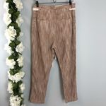 Free People Neutral Striped Caraway Light at Sunrise Cotton Crop Pants Sz 8 Photo 7