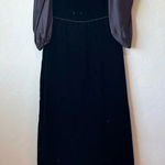 Source Unknown Vintage Velvet Dress Black Goth Whimsigoth Dark Romantic vampire HOCO victorian‎ Photo 0