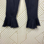 Anthropologie Jeans Pilcro High Rise Crop Flare Studded Denim Black Size 29 Photo 6