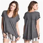 Free People  Beach Oversized Purple Keep Me Burnout Tee Photo 9