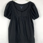 French Connection  Black Floral Babydoll Short Sleeve Top 2 Whimsigoth Photo 0