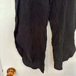 Drew  Black Ribbed Side Slit Pants Photo 3