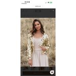 NWOT Joyfolie Liv Jacket in Gold Size Small Photo 1