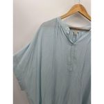 J.Crew Point Sur  Drapey Popover Shirt Women 3X Baby Blue Blouse NWT Photo 2