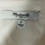 Madewell  Etude Long Sleeve‎ Silk Swiss Dot Dress Cream Small Above the Knee Photo 8