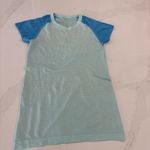 Lululemon  Blue run swiftly short sleeve shirt Photo 3