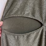 Derek Heart Plus Size Olive Green Glitter Cut Out Mini Dress Photo 5