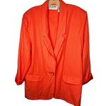 Liz Baker Vintage  Essentials Orange Blazer Photo 0