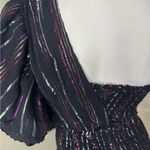 Farm Rio  Elegant Black and Pink One-Shoulder Dress Photo 8