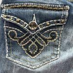 Canyon River Blues  Bootcut Western Button Flap Embroidered Rhinestone Jeans 31 Photo 6