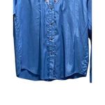 Desert West Button Down Western Shirt Blue Size XS Vintage Retro Festival Rodeo Photo 5