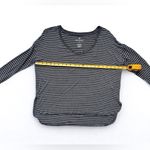 American Eagle  Soft & Sexy V-Neck Long Sleeve Tee Grey White Stripes Size Small Photo 10