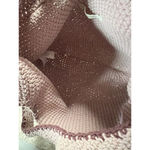 Madewell The Crochet Shopper Bag, Wisteria Dove Multi, One Size Pink Mauve Photo 6