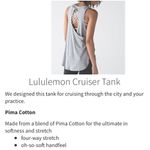 Lululemon Heathered Light Gray Cruiser Tank Photo 13