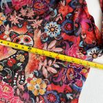 Energe Sz L Sugar Skull Cat Stretch Shirt Long Sleeve Blouse Top Pullover Red Size L Photo 5