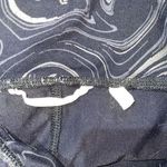 Soft Surroundings  Womens Printed Leggings Black Silver Swirls‎ Hi Rise XS Photo 4