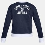 Under Armour Team USA Bomber Jacket Zip Sweatshirt Patriotic Navy Size M NWT Photo 4