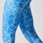 Carbon38 Underwater 7/8 Crackle Print Legging Size XS Blue Photo 1