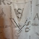 Versace Jeans Couture Y2K White Spellout Jeweled Tank Size M Photo 5