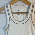 Anthropologie white tank top Photo 2