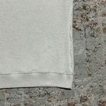 Aerie The Sweat Waffle Crew Neck Sweatshirt size Small oversized beige cream Photo 12