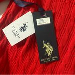 U.S. Polo Assn. Sof Cable Crew Neck Pullover Sweater Red Size M Photo 5