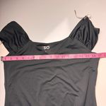 SO  Women's Black Sleeveless Snap Closure  Bodysuit Sz L Photo 10