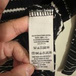 Free People  Women's M Striped Drippy Thermal Knit Cowl Neck Top Shirt OB455608 Photo 4