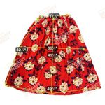 Boohoo  Maxi STRETCH WAIST Skirt Size 16 Red Floral Gypsy Boho Festival NWT #196 Photo 7