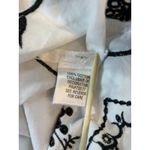 Croft & Barrow  Embroidered Maxi Skirt Sz 12 White‎ Black Clean Girl Cottagecore Photo 4