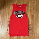 LF  First of a Kind University of Georgia Chain Detail Tshirt Dress Size S/M Photo 0