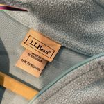 L.L. Bean Size S Aqua Blue Mock Beck Long Sleeve Quarter Zip Pullover Fleece Top Photo 7