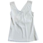 Theory cowl back tank rosina crepe ivory cream color size Large NWOT Photo 0