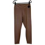 Aerie NWT OFFLINE by Real Luxe Leggings Womens XL Brown Faux Leather High Rise Photo 1