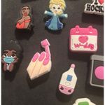 Lot of 27 Snap In Shoe Charms Women Girls Empowerment Makeup Food Sports Photo 1