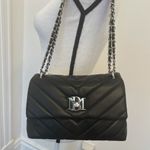 Badgley Mischka  Quilted Crossbody Convertible Purse Chain Strap Vegan Leather Photo 5