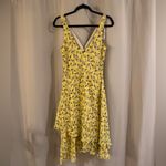 D.J. Summers Yellow Floral Sleeveless Dress Size 6 Photo 1