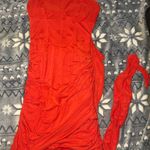 SheIn  Scarlet Draped Mini Dress Photo 1
