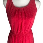 Elle Pink Polka Dot Sleeveless Babydoll Dress Photo 1