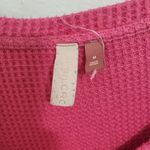 Anthropologie  Pilcro Hot Pink Waffle Thermal Top size M Photo 2