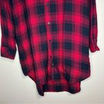 Rails  Bianca red & blue flannel button down shirt dress women’s size small Photo 3