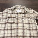 Polagram New With Tags  Neutral Plaid Shacket Sz M Photo 8