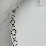 Cookie Lee  Textured Circle Chain Link Necklace Silver Tone 41" Long ✨ Photo 6