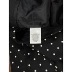 Liz Claiborne  Womens Pencil Skirt Size 6 Black White Polka Dot Cotton Blend Photo 3