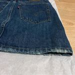 Levi's Distressed Zip Fly Denim High Waist Skirt Size 26 EUC Photo 2