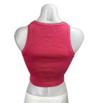 ZARA Women's Pink Sleeveless High Neck Racerback Sports Bra Crop Tank Top Size S Photo 1