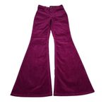 Lee  Corduroy High Rise Flare Pants Jeans Purple Indigood Y2K Stretch Size 24 Photo 0