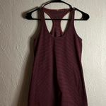 Lululemon maroon striped tank ~unsized PTP 14.5” Photo 0